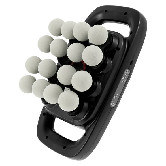 16 Heads Electric Muscle Massager Quiet Deep Tissue Massage Tool with 3 Modes 30 Intensities Percussion Massager for Legs Waist Relax