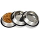 thumbnail image 1 of Zhuge Cuencos de acero inoxidable para gatos, platos de comida y agua para gatos, cuenco apilable antideslizante para mascotas para gatos,cachorros y perros pequeños (paquete de 3, pata de gato), 1 of 5