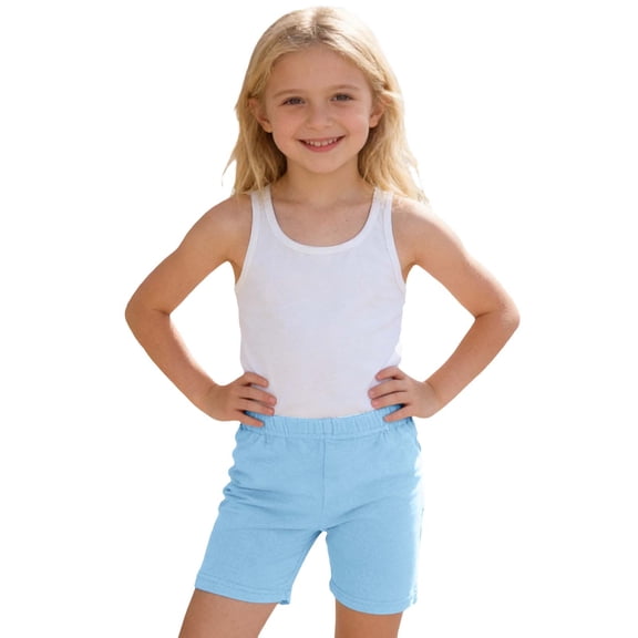 AWZXDE Toddler Shorts Cotton Baby Girls Soft Elastic Waist Bike Shorts for Dance Sports Crawling