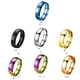 thumbnail image 4 of Anillo de acero simple Qarigey Esfera Estilo diario Clásico Retro Elegante Joyería exquisita Regalo Hombre Accesorios de disfraces Plata 6#, 4 of 6
