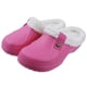 thumbnail image 1 of Crestar, zuecos forrados de piel para hombres y mujeres, zapatillas peludas cálidas de espuma viscoelástica, nuevas zapatillas cómodas impermeables para interiores y exteriores para invierno, 1 of 5