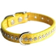 thumbnail image 3 of OmniPet Signature Leather Crystal Dog Collar Made in USA, 3 of 8