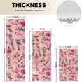 thumbnail image 4 of Pink Breast Cancer and Pioneer Flower Kitchen Rugs Sets Of 3,Kitchen Runner Rugs Non Skid Washable,Decorative Kitchen Floor Mats for Kitchen,Sink,Laundry,17"x30"+ 17"x47" + 17"x59", 4 of 6