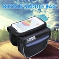 thumbnail image 4 of DUUTI Front Bike Bag Long-time Service Premium Material Assorted Colors Waterproof Cycling Pouch Phone Mount Bicycle Accessories Red【L】, 4 of 10