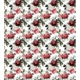 thumbnail image 3 of Ambesonne Shabby Flora Duvet Cover Sets, Flower Roses Buds, 2-Queen, Olive Green Maroon, 3 of 7