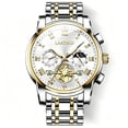 thumbnail image 1 of LAATIKUI Reloj de Cuarzo para Hombre Impermeable Casual de Negocios Luminoso para Regalo, 1 of 9