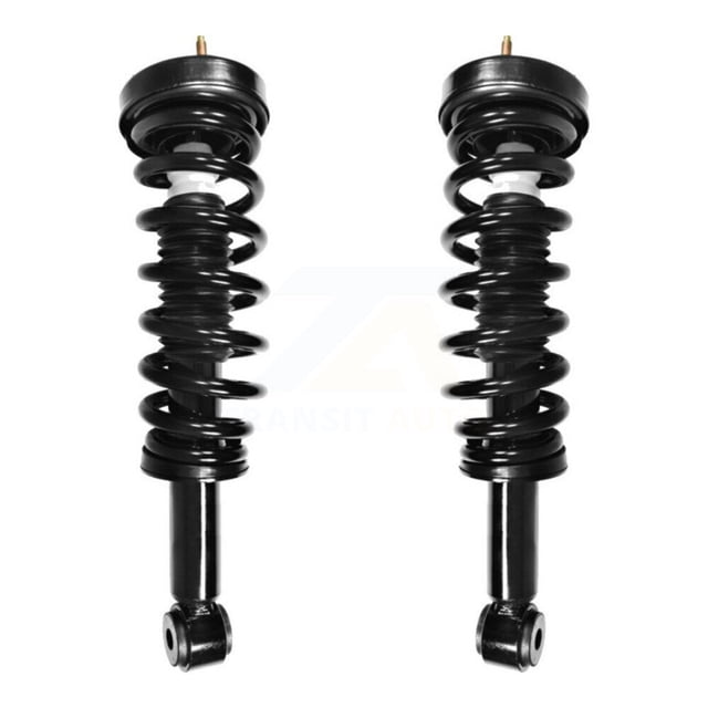 Transit Auto Front Complete Suspension Shocks Strut and Coil Spring Mount Assemblies Pair for Car 2009-2013 Ford F-150 RWD Excludes All Wheel Drive Torsion - Left Right Side K78A-100034