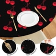 thumbnail image 4 of Round Picnic Table Cloth 100% Waterproof & Oil Proof, Elastic Fitted Table Cover for 36"-44" Round Tables, for Dining, Camping, Outdoor, 4 of 7