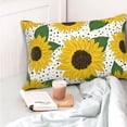 thumbnail image 4 of Fotbe Sunflowers Funda de Almohada Decorativa Estilo Occidental, Lujo en Algodón, Fundas para Almohadas King, Cojín Estampado para Decoración del Hogar-14"x20", 4 of 6