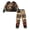 Bear, variant on Crewneck Long Sleeve Pajamas, Cactus Pattern Cozy Womens Pjs Sets for Sleepwear Loungewear