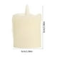 thumbnail image 3 of Vela Electrónica Led | Cilindro de Parafina Sin Llama, Funciona a Pilas | Pilar de Plástico Blanco Realista | Batería de Larga Duración | Ideal para Decorar Bodas, Cumpleaños y El Hogar., 3 of 6