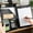 Black, variant on Clipboard Folder Portfolio, Faux Leather Folder Storage Clipboard A4 Refillable Folio Conference Writing Notepad