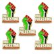 thumbnail image 1 of 2-10pcs Palestine Flag Colour Fist Metal Badge Pin Badge Lapel Flag Badge-Free Palestine, 1 of 5