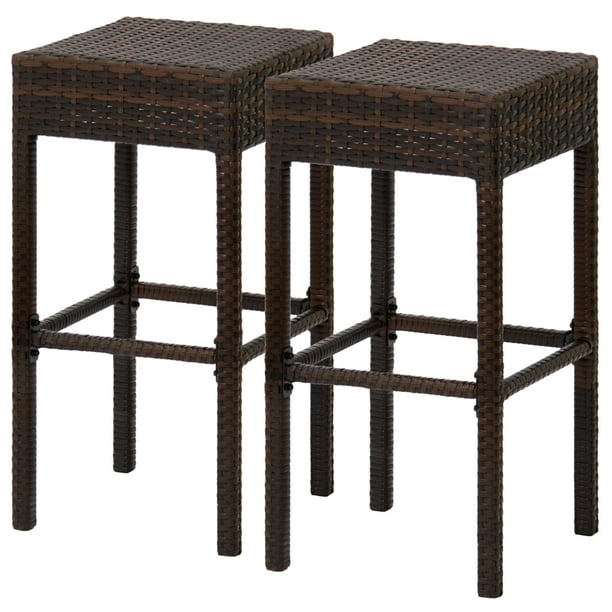Best Choice S Set Of 2 Dual Tone, Best Wicker Counter Stools