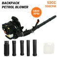 thumbnail image 2 of Trendix 52CC Gas Powered Backpack Leaf Blower, 550CFM 2-Stroke 1.7HP Snow Leaf Blower for Lawn Care Yard Dust Debris (Black), 2 of 8