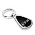 thumbnail image 2 of Infiniti QX80 Black Dome Chrome Metal Teardrop Key Chain, 2 of 7