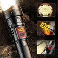 thumbnail image 2 of Lampe de Poche Portable Super Lumineuse Torche Tactique Zoomable Rechargeable, 2 of 5