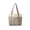 Khaki, variant on UNLLLL Medium Mesh Beach Bag, Foldable Shopping Tote with Wide Handle, Lightweight Polyester Storage Bag, for Beach and Shopping, Compact Carry (Orange)
