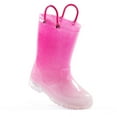 thumbnail image 4 of Kushyshoo Kids Pink Glitter Light up Rain Boots Size 10 Toddler Girls Shoes, 4 of 6