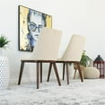 thumbnail image 7 of Barrett Mid-Century Velvet Dining Chair in Beige (Set of 2), 7 of 7