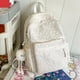 thumbnail image 4 of Mochila casual de mujer con colgante estampado floral multibolsillos para adolescentes, 4 of 8