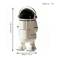 thumbnail image 2 of Astronaut Shaped Trash Can With Lid Cute Waste Bin Large Capacity Storage Bin For Home Office Bedroom And Living Room - Premium Edition Collection, 2 of 7