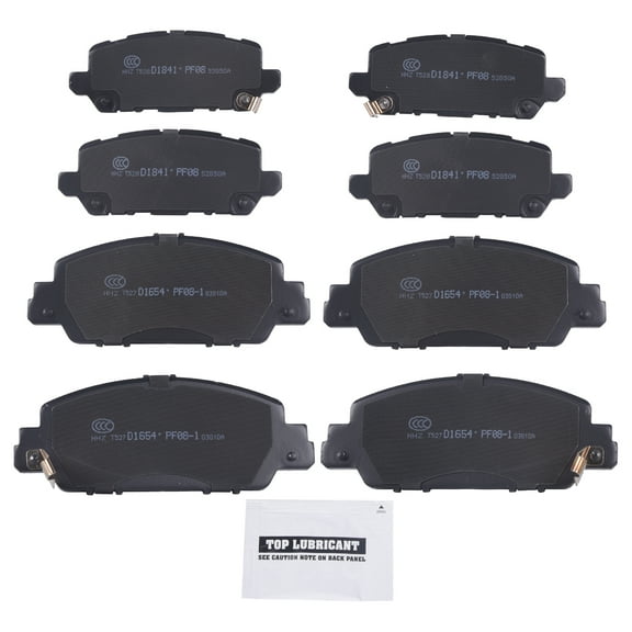 TOPAZ 8pcs Front and Rear Ceramic Brake Pads Set For 2016-2022 Honda HR-V D1654 D1841