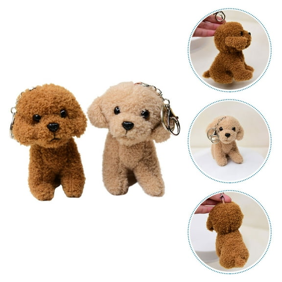 BESTYASH 2Pcs Hanging Stuffed Dog Pendant Lovely Key Chain for All Kinds of People Keychain Graduation Ceremony