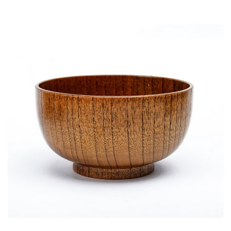 Wooden Rice and Miso Soup Food Bowl - Made of Jujube