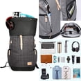 thumbnail image 4 of Waterproof Laptop Rucksack Uni Rucksack School Rucksack USB Rucksack Backpack + Rain Cover For Women, Men, 4 of 7
