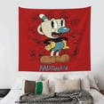 thumbnail image 5 of The Cuphead Show Tapestry Wall Hanging Wall Art Decor Wall Tapestry for Living Room Bedroom Dorm 40x60 Inch, 5 of 7
