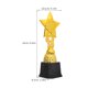 thumbnail image 4 of Trofeo de plástico de 25 cm para competiciones, trofeo de recompensa con cinta de estrella para niños, copa de premio para actividades creativas., 4 of 7