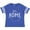 Football Blue and White, variant on Inktastic It's Home State of Iowa Outline Distressed Text Boys or Girls Toddler T-Shirt