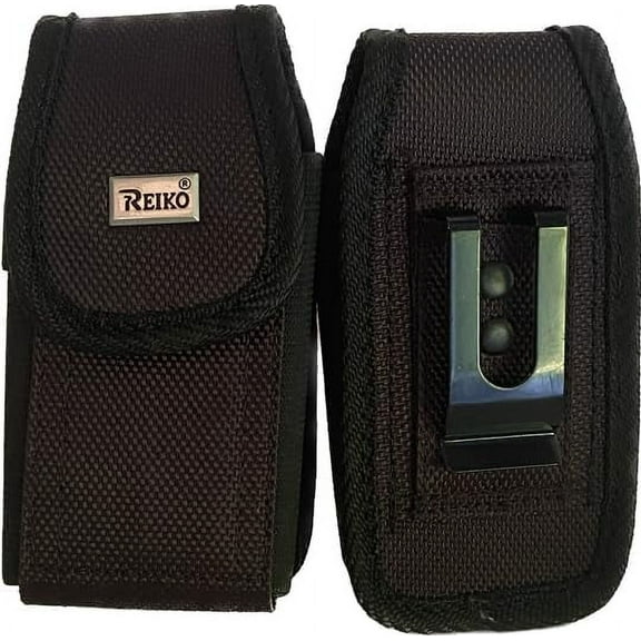 Vertical Canvas Case with belt clip and belt loop Compatible with TCL Flip 4 flip phone