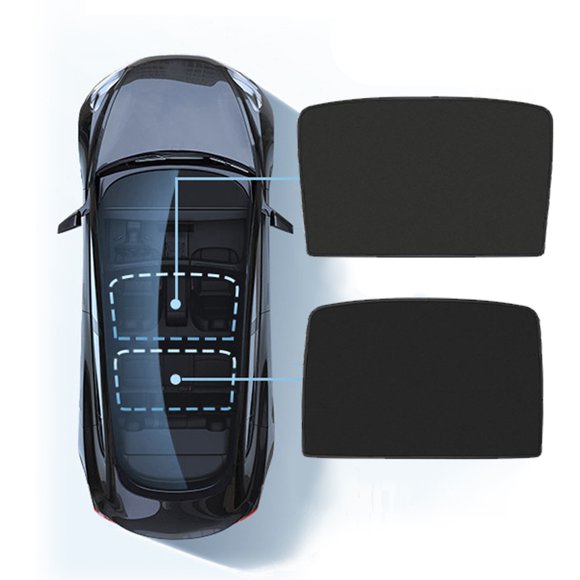 Riwcyla Sun Shade Roof for Model Y Foldable Heat Insulation Roof for Model 3 Panoramic Window Sunshades Accessories , perfect for daily use, outdoor activities, travel & casual occasions