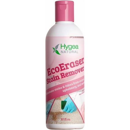 Hygea Natural EcoEraser Stain Remover Upholstery Cleaner Heavy Duty Clothes Fabric Carpet Deodorizer, 32 oz