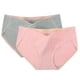 thumbnail image 1 of Puntoco Ropa interior de maternidad de algodón de cintura baja y color liso de talla grande para mujer, 2 piezas, 1 of 2