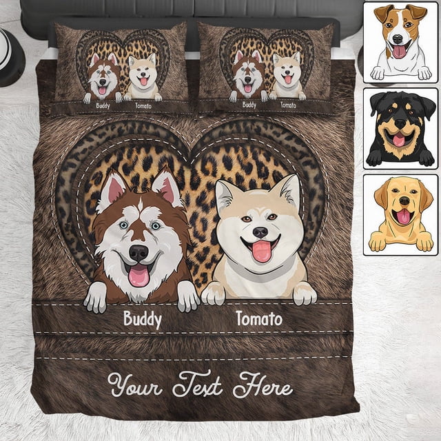 Dog Lovers - Juego de cama personalizado para perro