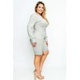 thumbnail image 3 of Women Plus Long Sleeve Midi Romper With Hoodie, 3 of 5