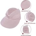 thumbnail image 3 of Womens Sun Visor Hat Wide Brim Sun Hats for Women UV Protection Summer Beach Hats for Women Foldable Sports Visors, 3 of 7