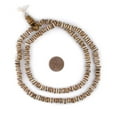 thumbnail image 2 of The Bead Chest Copper-Inlaid Rustic Bone Mala Beads (6mm): Nepal Spacers Buddhist Tibetan Prayer Beads, 2 of 4