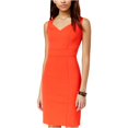thumbnail image 1 of XOXO Vestido Midi con escote Corazón para Mujer, Rojo, XX-Large, 1 of 2