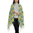 thumbnail image 2 of Sikiie Corn On The Leaves Shawl Wraps Big Scarf Tassel Fall Winter Thick Scarf Warm Shawl Women Fall Gifts, 2 of 8