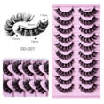 thumbnail image 4 of 10 Pairs Synthetic False Eyelashes - Grafting Effect for Double Eyelids, Soft & Natural Style, Wholesale-Friendly from Manufacturer for Daily Makeup, 4 of 9