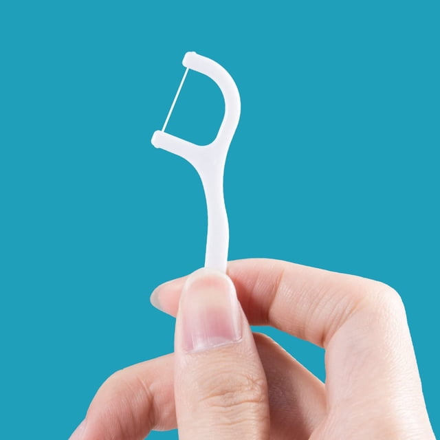 Paquete de 6 hilos dentales, 300 unidades de hilo dental, palitos de hilo dental, hilo dental desechable, hilo dental, hilo dental