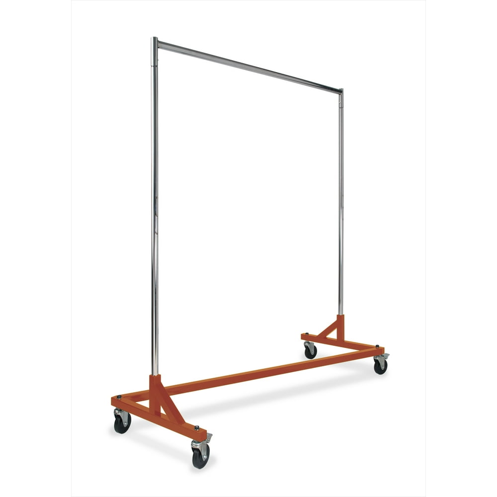 Econoco Commercial Garment Rack (Z Rack) Rolling Clothes Rack, Z Rack