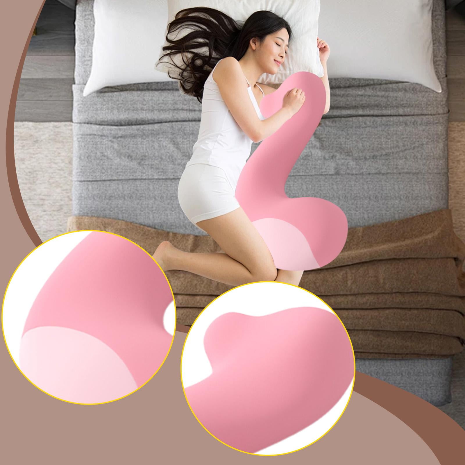 CarpNettore Long Body Pillow Multifunctional Memory Foam for Sofa Bedding Accessory Home Deep Pink