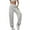 White, variant on ZACPNCV Women's Sports Pants Casual Home Wear Jogging Loose Drawstring Elastic Work Pants Beige