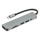 thumbnail image 2 of Estación de acoplamiento Base de expansión USB multifuncional 6 en 1 de aleación de aluminio para computadoras de canal tipo C, 2 of 14