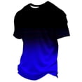 thumbnail image 4 of Tisuna Boys Summer T Shirts Kids Short Sleeve Crew Neck Gradient Print Tops Lightweight Everyday Wear T-Shirts For Toddler And Tweens 2-13 Years, 4 of 6